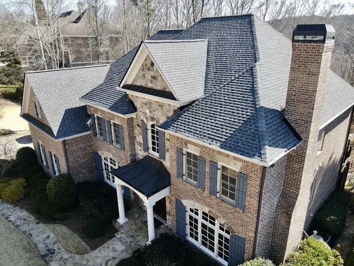 Beautiful home with new roof by Top Notch Roofing