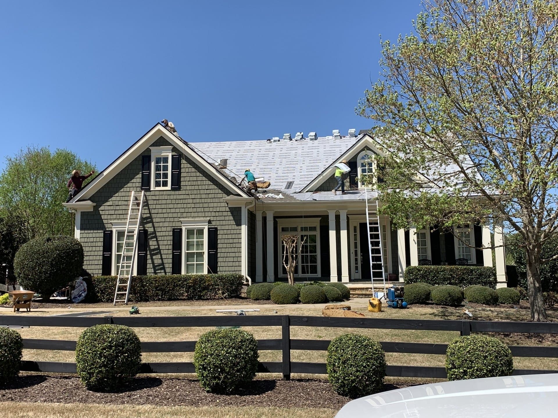 Roofing project completed