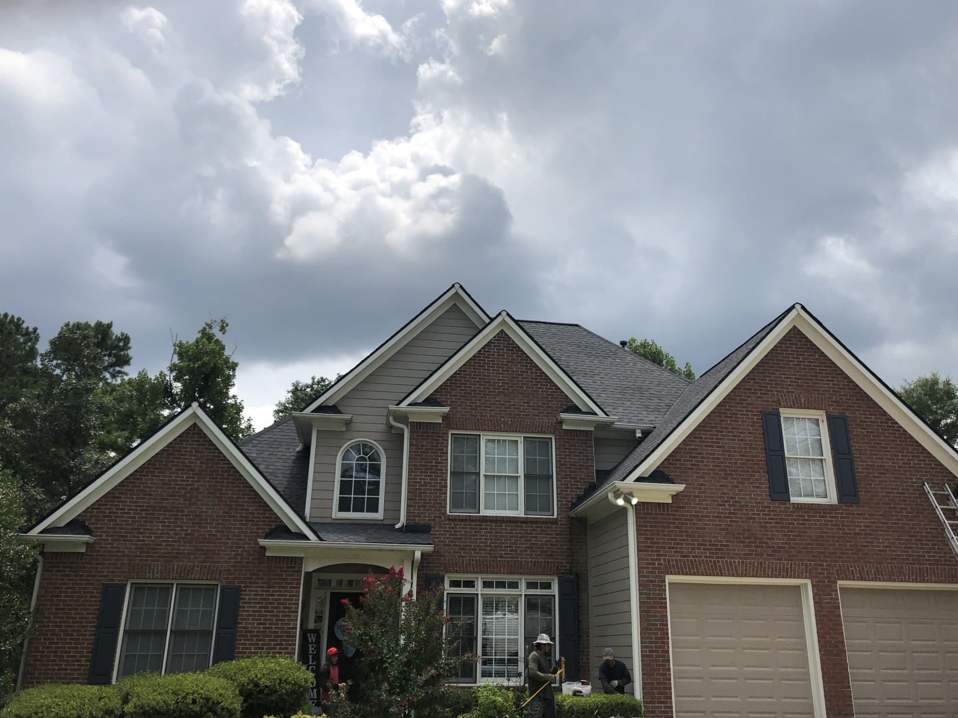 Storm damage roof repair